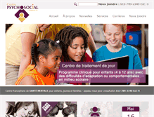 Tablet Screenshot of centrepsychosocial.ca